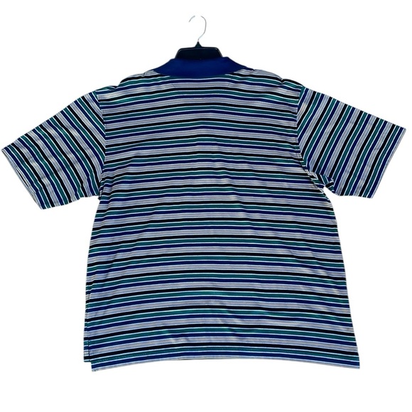 DIVOTS MENS STRIPED GOLF SHORT SLEEVE POLO MERCERIZED COTTON SIZE XL - Picture 5 of 5